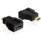 Delock adapter magas sebességű HDMI Ethernettel - mini C anya > micro D apa (65271)