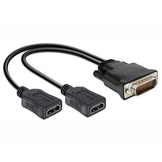 Delock DMS-59 apa > 2 x HDMI anya adapter, 20 cm (65280)