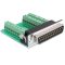 Delock adapter Sub-D 25 tűs apa > Terminálblokk 27 tűs (65318)