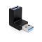 Delock USB 3.0 adapter, apa-anya 90  fokban függőlegesen forgatott (65339)