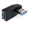 Delock adapter USB 3.0 apa-anya, vízszintesen 90 -ban forgatott (65341)