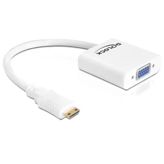 Delock HDMI-mini C adapter, apa > VGA anya (65348)