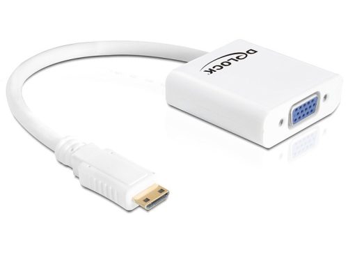 Delock HDMI-mini C adapter, apa > VGA anya