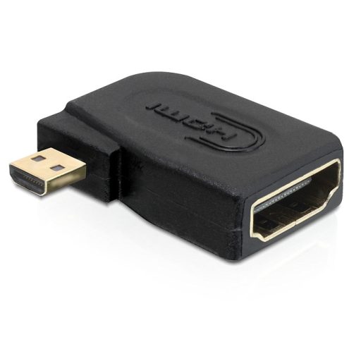 Delock adapter magas sebességű HDMI - micro D apa > A anya oldalra fordítva (65352)