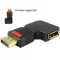 Delock Displayport apa > Displayport anya adapter, balra forgatott (65377)