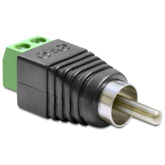   Delock Adapter RCA apa > Terminál Blokk 2 érintkezővel (65417)