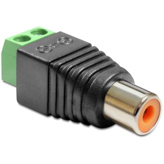   Delock Adapter RCA anya> Terminál Blokk 2 érintkezővel (65418)
