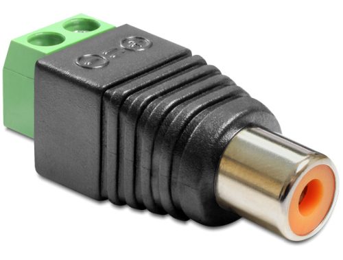 Delock Adapter RCA anya> Terminál Blokk 2 érintkezővel (65418)