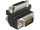Delock DVI 24+5 pin anya > VGA 15 pin apa adapter, 90  forgatott (65425)