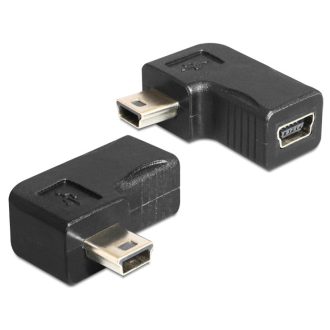   Delock USB-B mini 5 pin apa / anya adapter 90 -ban elforgatott (65448)