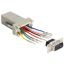 Delock Sub-D 9 Pin apa > RJ45 anya adapter, szerelő készlet (65462)