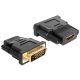 Delock DVI 24+1 pin apa > HDMI anya adapter (65466)