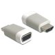 Delock adapter HDMI-A apa > VGA anya adapter, szürke (65472)