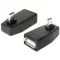 Delock adapter USB micro-B apa > USB 2.0-A anya, OTG, 270 -ban forgatott (65473)