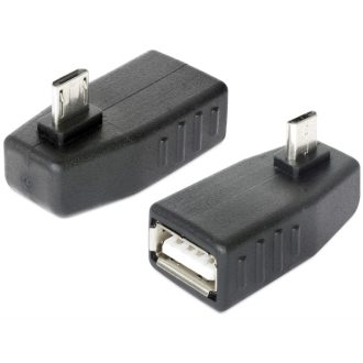   Delock adapter USB micro-B apa > USB 2.0-A anya, OTG, 90 -ban forgatott (65474)
