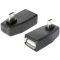 Delock adapter USB micro-B apa > USB 2.0-A anya, OTG, 90 -ban forgatott (65474)