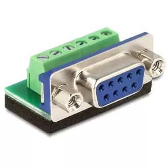   Delock Sub-D 9 pin anya > Terminal block 6 pin adapter (65498)