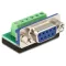 Delock Sub-D 9 pin anya > Terminal block 6 pin adapter (65498)