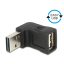 Delock EASY-USB 2.0-A apa > USB 2.0-A anya fel/le forgatott adapter (65521)