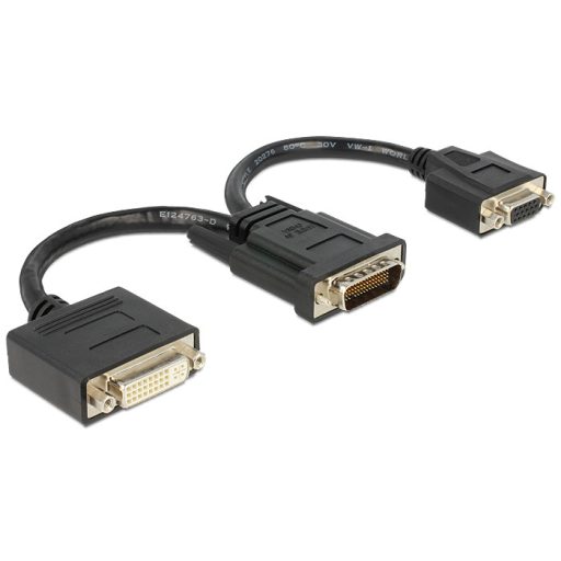 Delock adapter DMS-59 apa > DVI 24+5 hüvely + VGA anya 20 cm (65555)