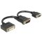 Delock adapter DMS-59 apa > DVI 24+5 hüvely + VGA anya 20 cm (65555)