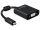 Delock Adapter HDMI Micro-D dugó > VGA hüvely audióval fekete (65558)