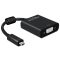 Delock Adapter HDMI Micro-D dugó > VGA hüvely audióval fekete (65558)