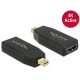 Delock Adapter mini Displayport 1.2-dugós csatlakozó > HDMI-csatlakozóhüvely 4K aktív, fekete