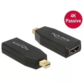  Delock Adapter mini Displayport 1.2-dugós csatlakozó > HDMI-csatlakozóhüvely 4K passzív,aranyozott (65583)