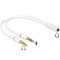 Delock Headset adapter 1x 3.5 mm 4tűs Stereo jack anya > 2x 3.5 mm 3tűs Stereo jack apa (iPhone) (65585)