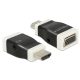 Delock Adapter HDMI-A dugó > VGA hüvely audióval, fekete-fehér (65586)