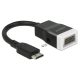 Delock Adapter HDMI-mini C dugó > VGA hüvely audióval