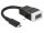Delock Adapter HDMI-micro D dugó > VGA hüvely audióval (65589)