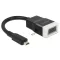 Delock Adapter HDMI-micro D dugó > VGA hüvely audióval (65589)