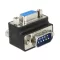 Delock Adapter Sub-D 9 tűs apa > anya 270 -os szögben cserélhető anyával és csavarral (65595)