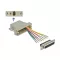 Delock Szürke Sub-D 25-tűs anya   RJ45 anya összekötő adapter (65600)