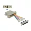 Delock Szürke Sub-D 25-tűs anya   RJ45 anya összekötő adapter (65600)