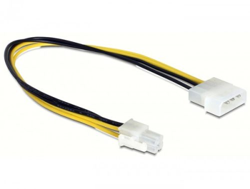 Delock P4 apa   Molex 4 tűs apa, 30 cm-es hálózati kábel