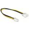 Delock P4 apa   Molex 4 tűs apa, 30 cm-es hálózati kábel (65611)