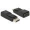 Delock Adapter Displayport 1.2-dugós csatlakozó > VGA-csatlakozóhüvely, fekete (65653)