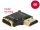 Delock adapter Gyors-sebességű HDMI Ethernettel - HDMI-A anya > HDMI-A apa 4K 90 fokos jobbra fekete (65661)