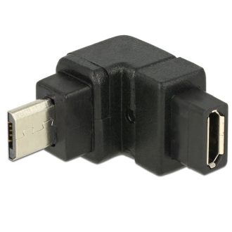   Delock Adapter USB 2.0 Micro-B apa > USB 2.0 Micro-B anya elforgatott végű (65669)