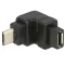 Delock Adapter USB 2.0 Micro-B apa > USB 2.0 Micro-B anya elforgatott végű (65669)
