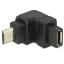 Delock Adapter USB 2.0 Micro-B apa > USB 2.0 Micro-B anya elforgatott végű (65669)
