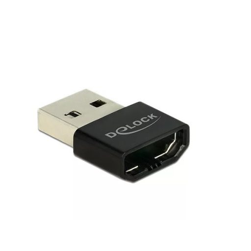 Delock adapter HDMI-A anya > USB A-típusú apa fekete (65680)