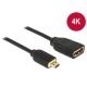 Delock kábel Gyors-sebességű HDMI Ethernettel - HDMI micro-D apa véggel / HDMI-A anya 3D 4K 20 cm (65687)