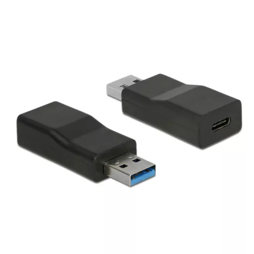 Delock Átalakító USB 3.1 Gen 2 A-típusú csatlakozódugó > USB Type-C típusú csatlakozóhüvely, aktív (65696)