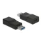 Delock Átalakító USB 3.1 Gen 2 A-típusú csatlakozódugó > USB Type-C típusú csatlakozóhüvely, aktív (65696)