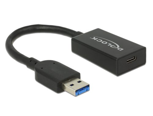 Delock Átalakító USB 3.1 Gen 2 A-típusú csatlakozódugó > USB Type-C típusú csatlakozóhüvely, aktív (65698)