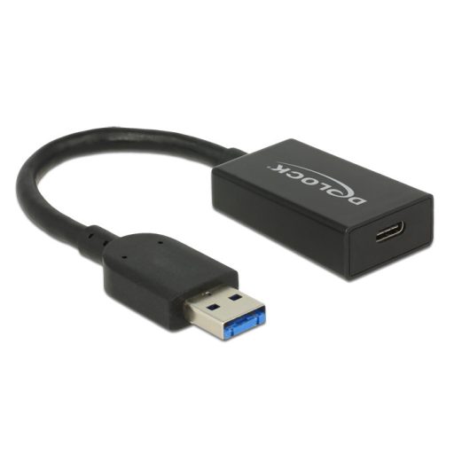 Delock Átalakító USB 3.1 Gen 2 A-típusú csatlakozódugó > USB Type-C típusú csatlakozóhüvely, aktív (65698)